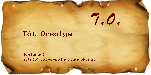 Tót Orsolya névjegykártya