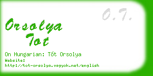 orsolya tot business card